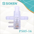 Soken Power Strip Transparent Push Button Switch 250VAC 16A